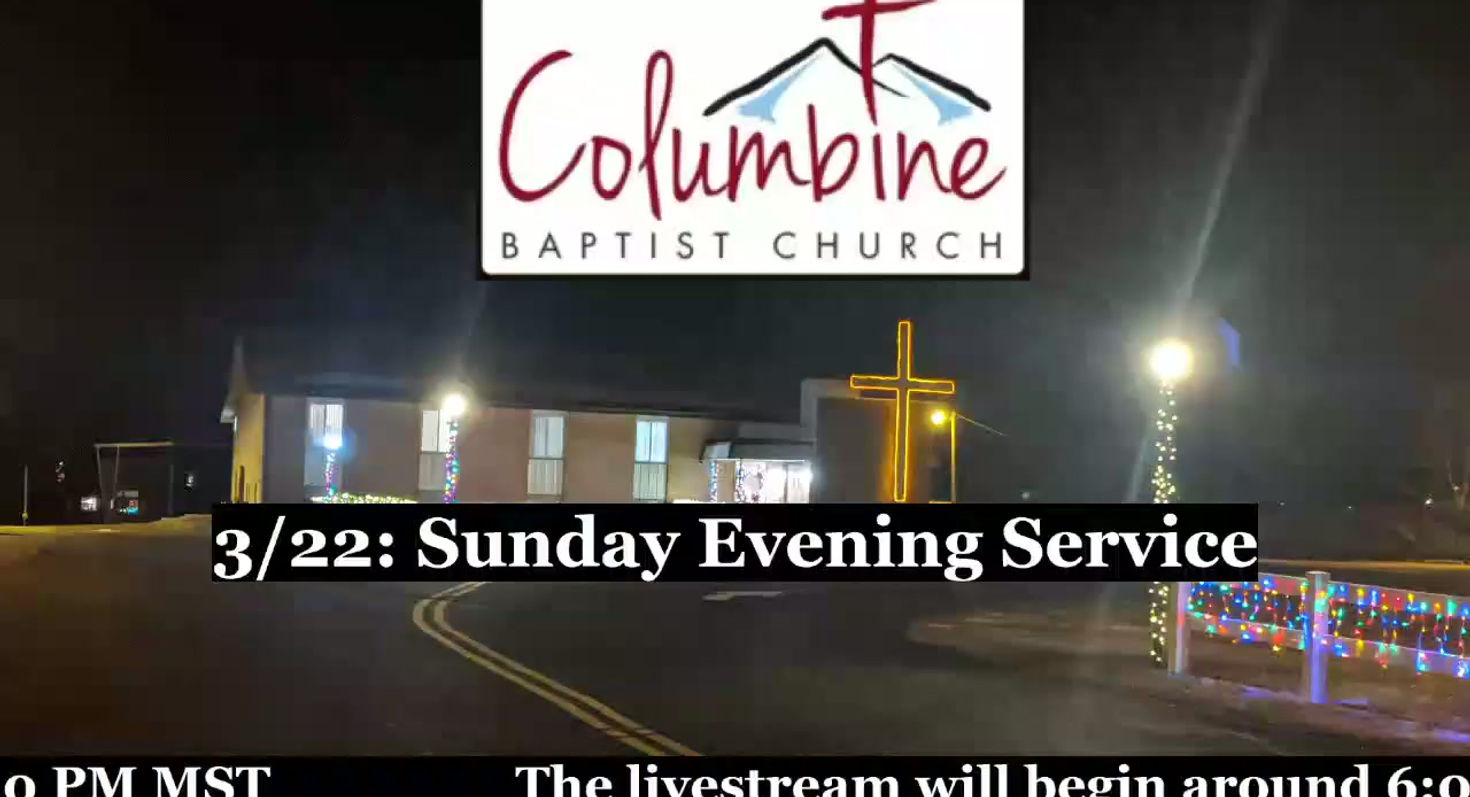 3/22: 2 Corinthians 6:1-16a - 6pmSun